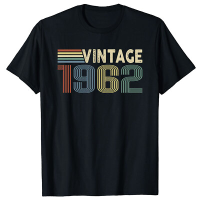 #ad vintage 1962 shirt birthday gifts 62 Year Old Woman Man Classic T Shirt $20.99