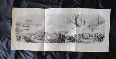 #ad 1898 Panorama Civil War Print Battle of Gettysburg PA. July 123 1863 $12.04