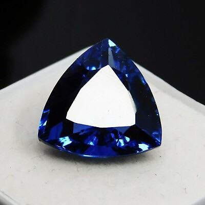 #ad Natural Flawless BLUE Sapphire 8.30 Ct CERTIFIED Loose Gemstone TRILLION Shape $14.86