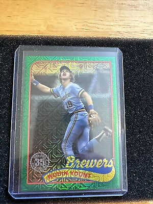 #ad 2024 Topps Series 1 Silver Robin Yount Green Mojo Refractor 99 HOF #T89C 4 SP $15.00