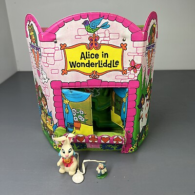 #ad VTG 1967 Mattel Liddle Kiddles Alice in Wonderliddle Rabbit Castle Clock $257.21