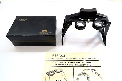 #ad Abrams 2x 4x Stereoscope Model CB 1 with Original Box Adjustable 50 75 mm n1 $37.99