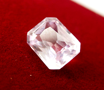 #ad AAA 4 CT Natural Pink Sapphire Loose Radiant Cut Certified Loose Gemstone $19.24