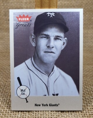 #ad 2002 Fleer Great of the Game Mel Ott Baseball Card #58 Giants A4 $0.99
