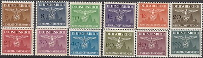 #ad Stamp Germany Poland General Gov#x27;t Official Mi 25 36 Sc NO25 36 WWII War MNG $7.95