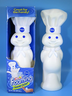 #ad FS NIB Pillsbury Doughboy FOAMING HAND SOAP w PUMP FIGURAL DISPENSER 2003 $23.79