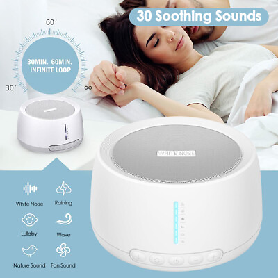#ad 30 Sound White Noise Nature Sound Machine Sleep Aid Sound Therapy Relax Sounds $29.99