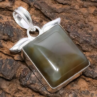 #ad Botswana Agate Gemstone 925 Sterling Silver Jewelry Pendant 1.54quot; $7.89