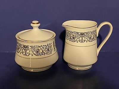 #ad Vintage Coventry Fine China Laurent 653 Creamer and Sugar Set $24.95