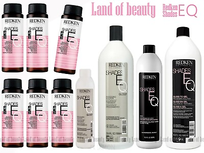 #ad Redken Shades EQ Gloss Demi Hair color 2oz or Solution 8oz 1L ☆Choose Yours $7.99