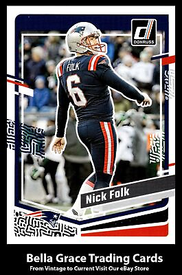 #ad 2023 Donruss Nick Folk #208 New England Patriots NFL Football $2.49