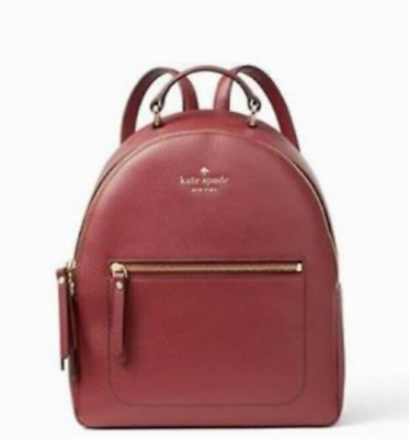 #ad NWT Kate Spade Thompson Street Brooke Leather Backpack $328 Sienna PXRU9008 $139.99