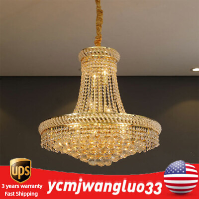 #ad Luxury K9 Crystal Modern Ceiling French Empire Chandelier Pendant Hanging Light $193.51