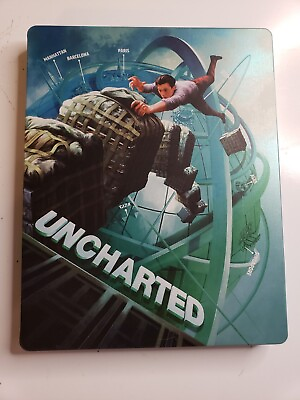 #ad Uncharted Steelbook 4K Blu ray Digital No Ring or J Card $16.99