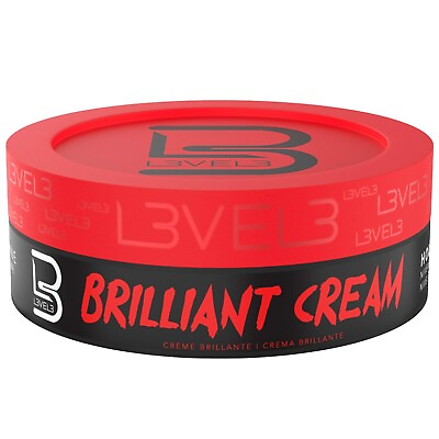 #ad Level 3 Brilliant Cream Medium Shine Hold Level 1 Flake Free Formula 5.07oz NEW $9.95