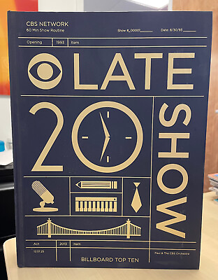 #ad David Letterman quot;Late Show: 20 Yearsquot; book RARE 300 only given to staff $6300.00