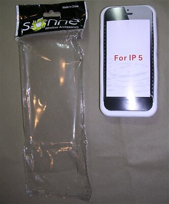 #ad Sonne Wireless Accessories White Protective IP5 iPhone 3 Piece Case w Kickstand $5.44