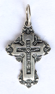 #ad Orthodox SOLID 925 Sterling Silver cross. $14.00