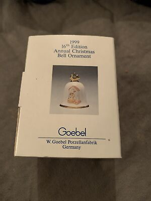 #ad 1999 Goebel Hummel Annual Christmas Bell Ornament 16th Edition $13.99