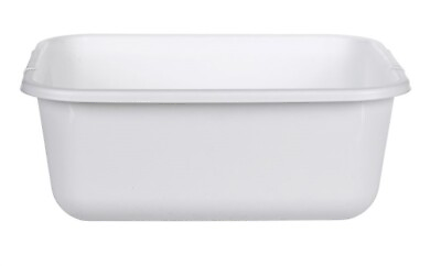 #ad Rubbermaid 2951 AR WHT White Plastic Twin Sink Dishpan 12.55 W x 14.45 L in. $17.58