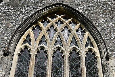 #ad Photo 12x8 Urchfont St. Michael#x27;s Church: South aisle window c2021 GBP 6.00