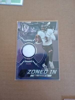 #ad 2023 Panini Zenith Odell Beckham Jr. Baltimore Ravens #9 Patch Zoned In $2.75