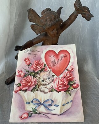 #ad Vintage “ A Valentine Message For Mother” Card $5.00