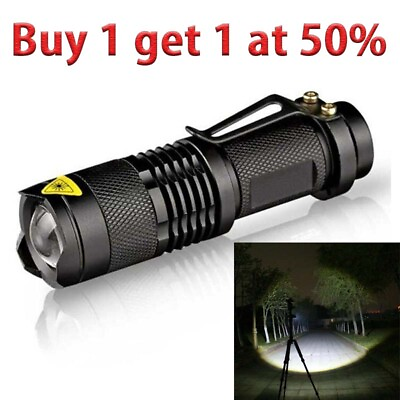 #ad Tactical mini Flashlight Military Grade Torch Super Bright LED Handheld Light A $5.99