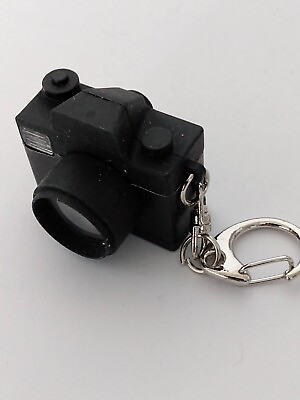 #ad Novelty Black Plastic Camera Keychain Keyring $9.00