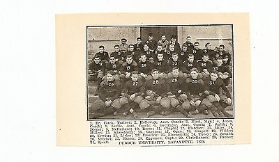 #ad Purdue Boilermakers University 1909 Football Team Picture RARE $12.00