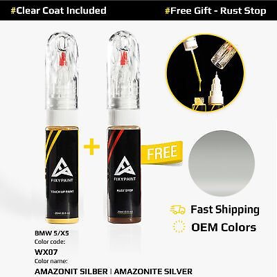 #ad Car Touch Up Paint For BMW 5 X5 Code: WX07 AMAZONIT SILBER AMAZONITE SILVER $23.99