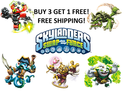 #ad Skylanders Swap Force Figures BUY 3 GET 1 FREE FREE SHIPPING $2.79