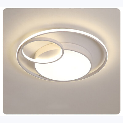 #ad Modern LED Ceiling Light Round Circle Chandelier Lamp Fixture Kitchen Bedroom $54.86