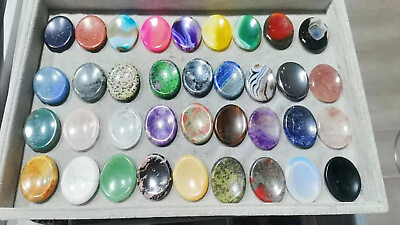 #ad 40mm Natural Mix material worry stone play with Crystal Quartz Healing Decorate $119.00