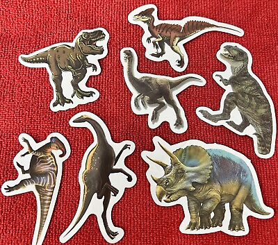 #ad 🔥 7 Dinosaur Dino T.rex T Rex Vinyl Decal Sticker Car Prize Fun Bottle Laptop $4.49
