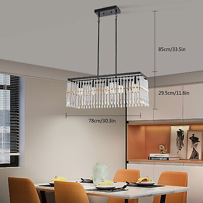 #ad Modern 5 Light Ceiling Light Crystal Chandelier Pedant Lamp Elegant Home Decor $65.70