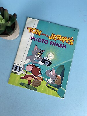 #ad Tom and Jerry#x27;s Photo Finish c.1974 Vintage Paperback Golden Press $9.41