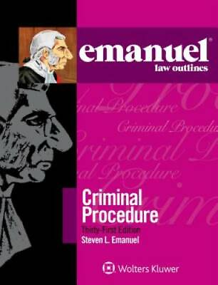 #ad Emanuel Law Outlines for Crimi GOOD $31.99