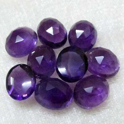 #ad Natural Purple Amethyst Oval Rose Cut 5x7mm To 10x14mm Loose Gemstone $156.20