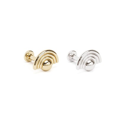 #ad 14K REAL Solid Gold Rainbow Stud Helix Cartilage Earring White Yellow Gold 16G $89.00