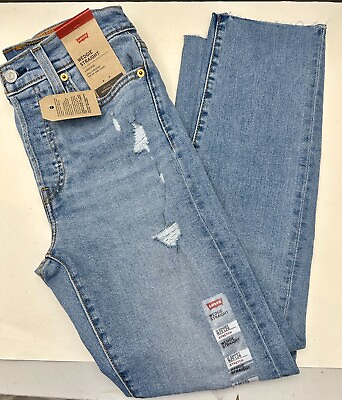 #ad New Womens Levis Wedgie Straight 0 Short W25 L28 Stretch Jeans $52.99