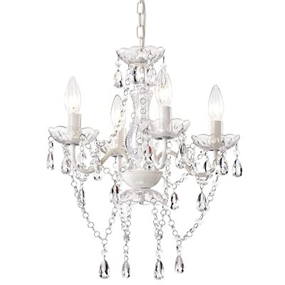 #ad #ad White Chandelier Mini Crystal Chandelier Lighting Small Acrylic Chandelier 4 ... $92.36