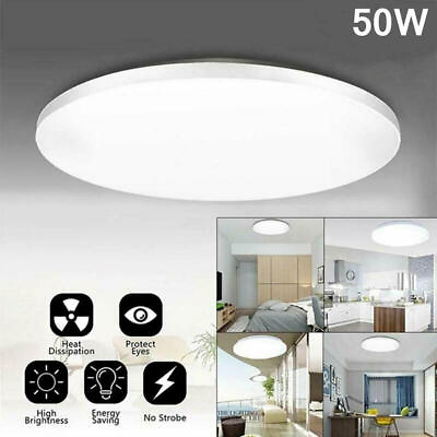 #ad LED Ceiling Down Light Ultra Thin Flush Mount Kitchen Lamp Home Fixture 6000K $11.99