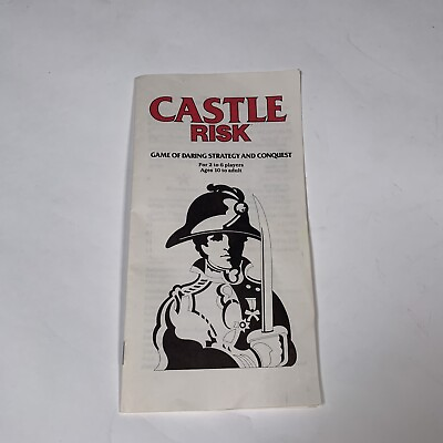 #ad Vintage 1986 Parker Brothers Castle Risk Board Game Instruction Book $7.99