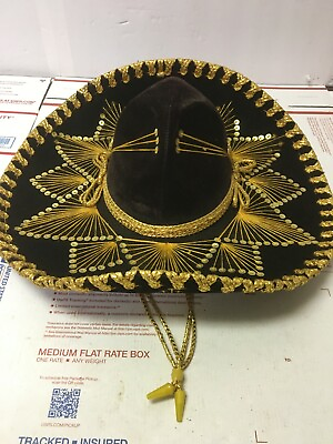 #ad Mexican Sombrero Hat 7X Pigalle 18quot; Mexico Small $24.98