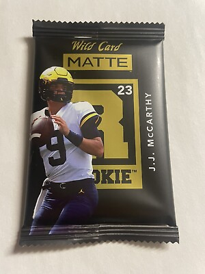 #ad 2023 Wild Card Matte Rookie Pack Guaranteed Rookie JJ McCarthy #d 200 Or Less $12.99