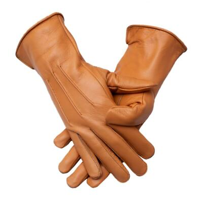 #ad Genuine Leather Unlined Women Dress Gloves With Extended Length Upto 1.5 Inches $18.00