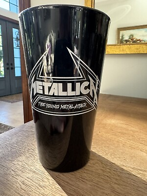 #ad Metallica Young Metal Attack Etched Glass Novelli Creations LIMITED EDITION $300.00