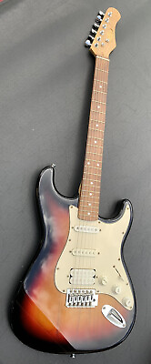 #ad Vtg Stagg Sunburst Electric Guitar Strat Stratocaster style 2 coil humbucker $239.99