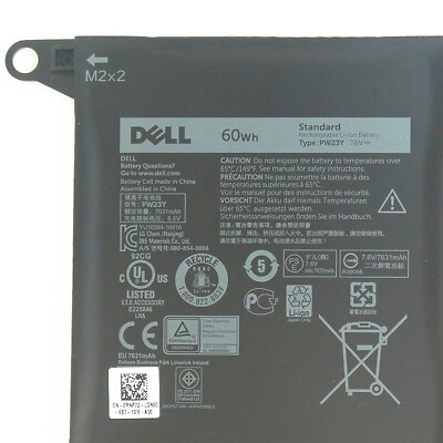 #ad Genuine 60Wh PW23Y Battery For Dell XPS 13 9360 D1605G 0RNP72 0TP1GT 0PW23Y NEW $36.55